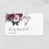 Carte De Visite Flore de velours profond (Devant)