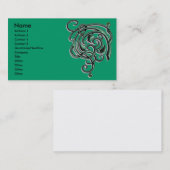 Carte De Visite Flore décorative antique (Devant / Derrière)