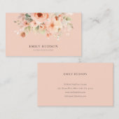 Carte De Visite Flore du saumon de pêche (Devant / Derrière)