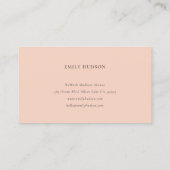 Carte De Visite Flore du saumon de pêche (Dos)