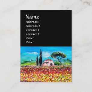 Carte De Visite FLORE EN TOSCANE/ Champs, Pépites et tournesols