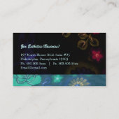 Carte De Visite Flore Nocturne moderne Esthétique (Dos)