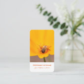 Carte De Visite Flore oranger fleurie abeille fleuriste experts (Debout devant)