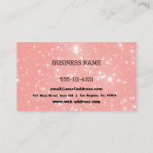 Carte De Visite Flore rose pâle personnalisée (Dos)