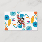 Carte De Visite Flore tirée à la main de miel (Dos)