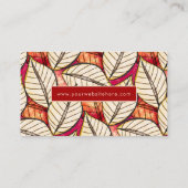 Carte De Visite Flore tropicale du textile africain  (Dos)