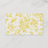 Carte De Visite Flore Vintage et défraîchie (Dos)