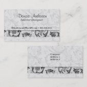 Carte De Visite Florentin italien (Devant / Derrière)