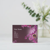 Carte De Visite FLORENTINE BAROQUE MONOGRAM GEM Améthyste mauve (Debout devant)