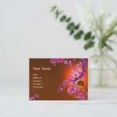 Carte De Visite FLORENTINE BAROQUE MONOGRAM GEM orange violet roug (Debout devant)