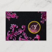 Carte De Visite FLORENTINE BAROQUE MONOGRAM GEM perle violette (Dos)