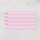 Carte De Visite Flores roses fleuriste feuille (Dos)