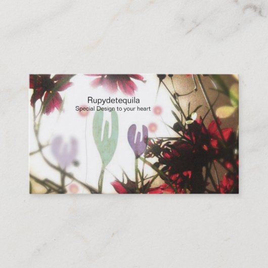 Carte De Visite Floriculture fleuriste fleuriste Business Ca (Devant)