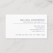 Carte De Visite Florisant professionnel QR Code Logo Entreprise mo (Dos)