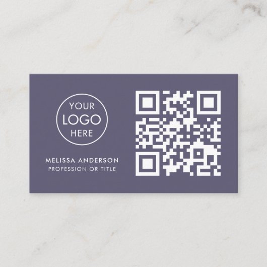 Carte De Visite Florisant professionnel QR Code Logo Entreprise mo (Devant)
