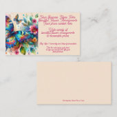 Carte De Visite Florist Fleur Arrangement Floral Boutique Ventes E (Devant / Derrière)