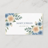 Carte De Visite Florist Floral Élégant (Devant)