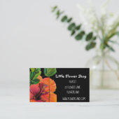 Carte De Visite Florist Flower Shop de fleurs modernes (Debout devant)