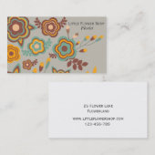 Carte De Visite Florist Flower Shop Entreprise design (Devant / Derrière)