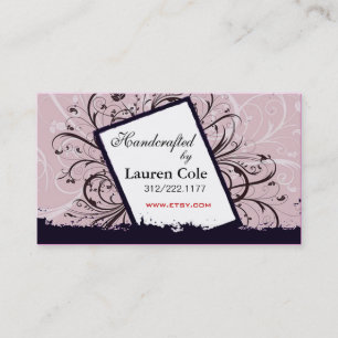 Carte De Visite Florista Handcrafted par les métiers faits sur