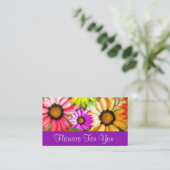 Carte De Visite Floriste boutique fleurs pour vous (Debout devant)