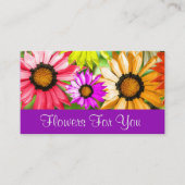 Carte De Visite Floriste boutique fleurs pour vous (Devant)