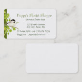 Carte De Visite Floriste de poulet Fleurs de magasin (Devant / Derrière)