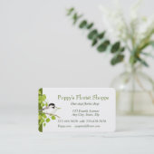 Carte De Visite Floriste de poulet Fleurs de magasin (Debout devant)