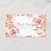 Carte De Visite Floriste Floral de luxe (Devant)