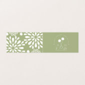 Carte De Visite Floriste minimaliste (Extérieur déplié)
