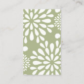 Carte De Visite Floriste minimaliste (Dos)