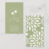 Carte De Visite Floriste minimaliste (Devant / Derrière)