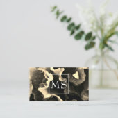 Carte De Visite Floriste (sépia) (Debout devant)