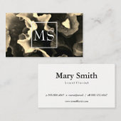 Carte De Visite Floriste (sépia) (Devant / Derrière)