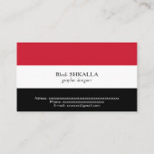 Carte De Visite Flot d'Iraq (Dos)