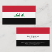 Carte De Visite Flot d'Iraq (Devant / Derrière)