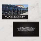 Carte De Visite Flotte de camions | Services de transport routier (Devant / Derrière)