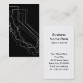 Carte De Visite flou californien (Devant / Derrière)