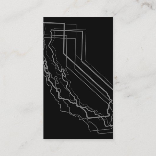 Carte De Visite flou californien (Devant)