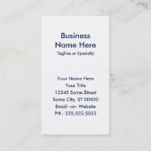 Carte De Visite flou colorado pride (Dos)