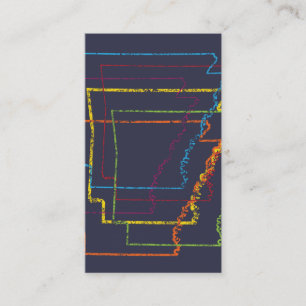 Carte De Visite flou de fierté arkansas