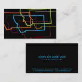 Carte De Visite flou de la fierté montana (Devant / Derrière)