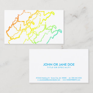 Carte De Visite flou de refroidissement de virginie occidentale