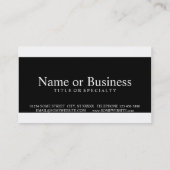 Carte De Visite flou éthéré (Dos)