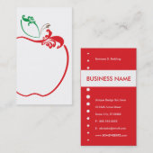 Carte De Visite flourish de pomme (Devant / Derrière)