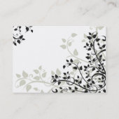 Carte De Visite flourish ; noir (Dos)