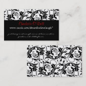 Carte De Visite flourish ; vente de site Web (Devant / Derrière)