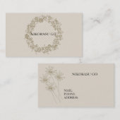 CARTE DE VISITE FLOWER DESIGNER (Devant / Derrière)
