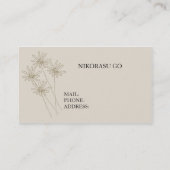 CARTE DE VISITE FLOWER DESIGNER (Dos)