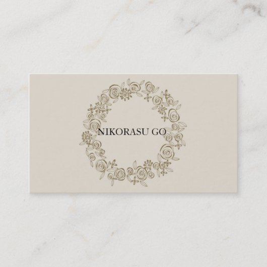 CARTE DE VISITE FLOWER DESIGNER (Devant)